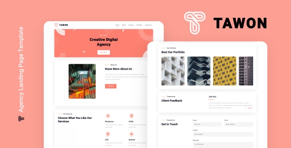 Tawon v1.0 - Agency Landing Page Template