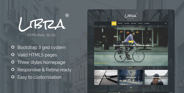 Libra - Personal Blog HTML Template