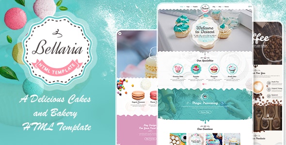 Bellaria v1.0 - A Delicious Cakes and Bakery HTML Template