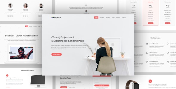Vakavia v1.0 - Multipurpose Landing Page Template