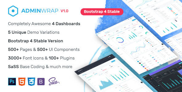 AdminWrap - Multipurpose Bootstrap 4 Dashboard Template