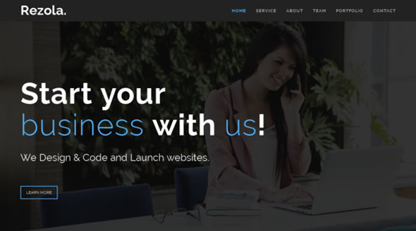 Rezola - Creativemarket Responsive One Page