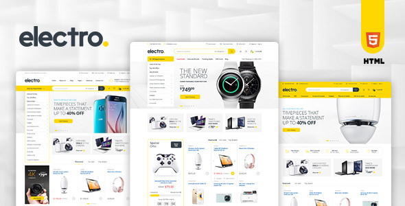 Electro - Electronics eCommerce HTML Template