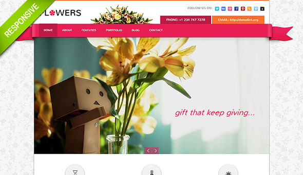 Flowers - Flashmint Responsive Bootstrap HTML Theme