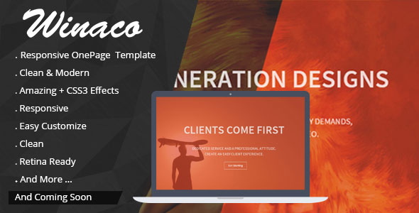 Winaco - Codegrape Responsive One Page Template