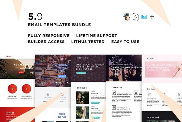 Clients pack - 5 Email Templates Bundle