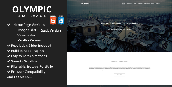 Olympic - One Page Parallax Template