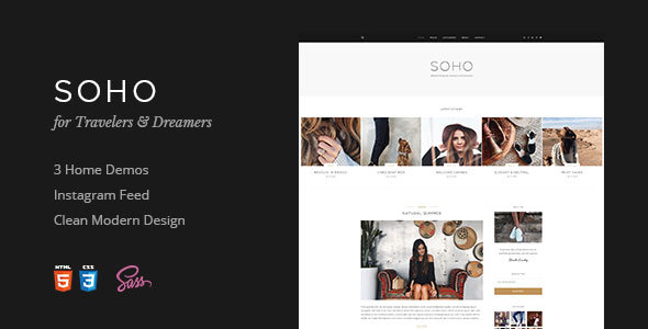 Soho | Blog Template For Travelers & Dreamers