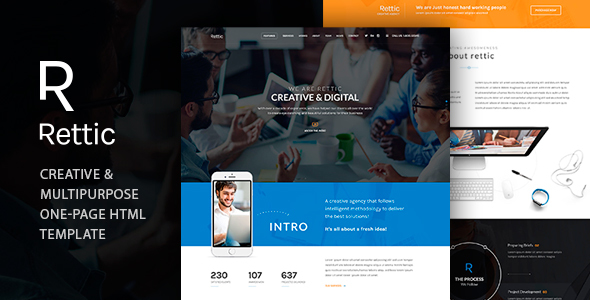 Rettic - Multipurpose HTML Template