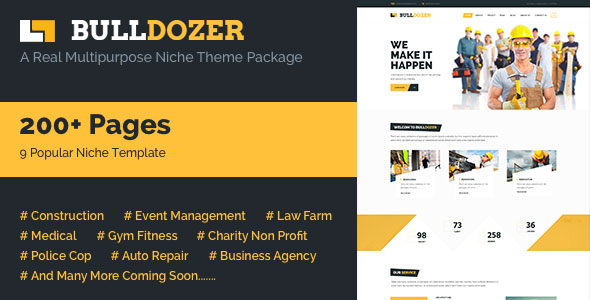 Bulldozer - Mega Package Multipurpose Template