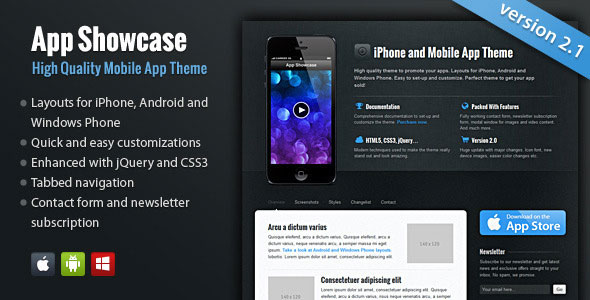 App Showcase - iPhone and Mobile App