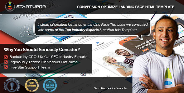 Startuprr - Conversion Optimize Landing Page Template