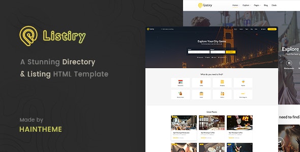Listiry v1.0 - Directory & Listing Template