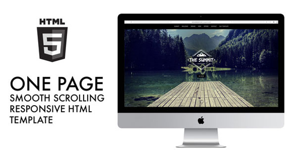 One Page - Creativemarket Responsive HTML5 Template