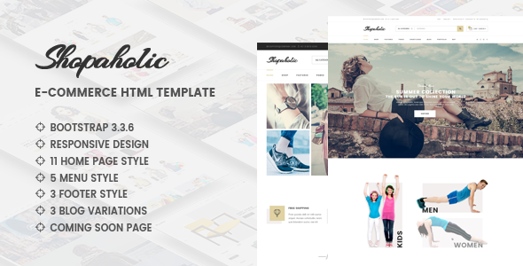 Shopaholic v1.0 - Responsive Multipurpose eCommerce HTML5 Template