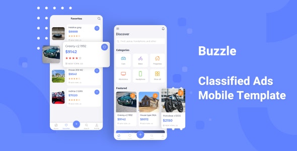 Buzzle v1.0 - Classifed Ads Mobile Template
