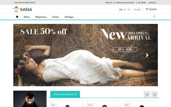 Kassa - Creativemarket Ecommerce Responsive Template