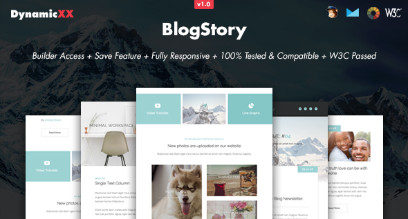 BlogStory - Responsive Email + Online Template Builder