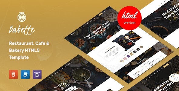 Babette v1.0 - Restaurant & Cafe HTML5 Template