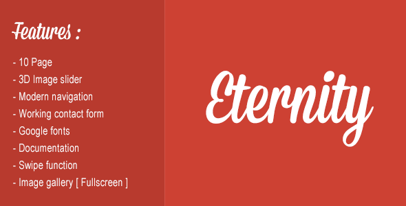 Eternity - Mobile website