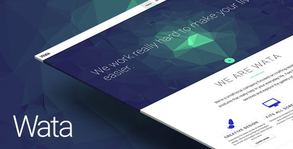Wata - Material Design Multipurpose Template