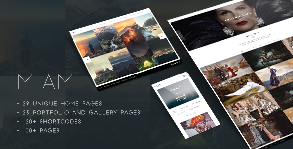 Miami - Creative Photography Portfolio Template