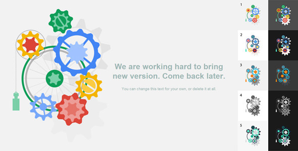 Animated 404 or Maintainance Page