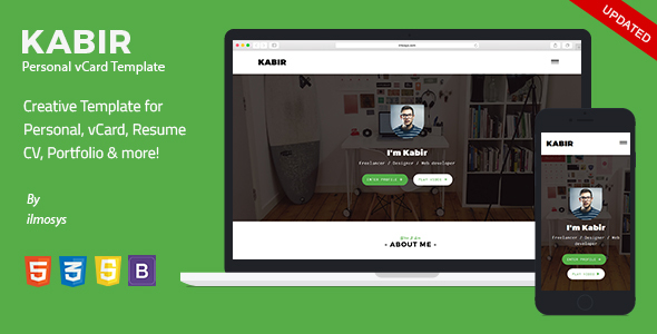 Kabir - Personal vCard Template