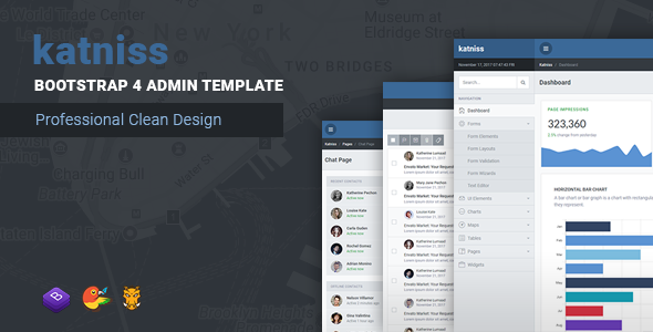Katniss v2.0 - Responsive Bootstrap 4 Admin Template