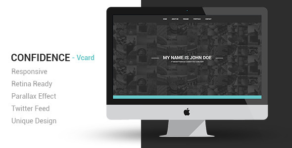 Confidence Responsive VCard Template