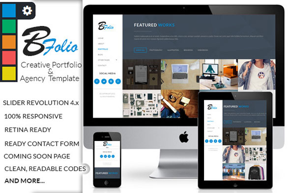 BFolio - Creativemarket Creative Portfolio & Agency
