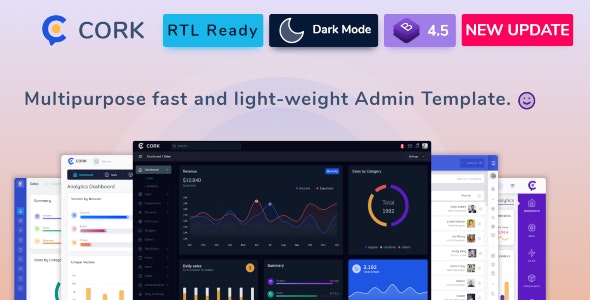 Cork v1.8.1 - Responsive Admin Dashboard Template