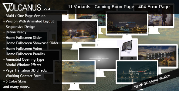 Vulcanus v2.4 - Responsive HTML5 Template