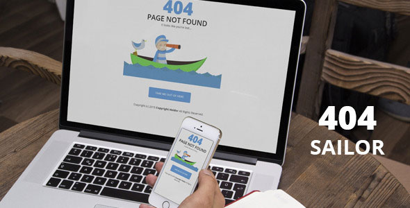 404 Sailor - Themeforest Premium 404