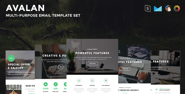 Avalan v1.1 - Responsive Email Set