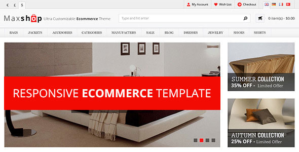 MaxShop - Responsive HTML eCommerce Template