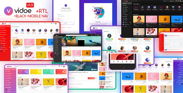 VIDOE v1.3 - Video Streaming Website HTML Template