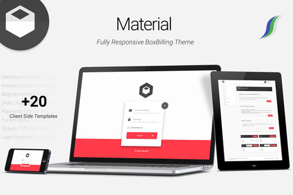 Material - Premium BoxBilling Theme