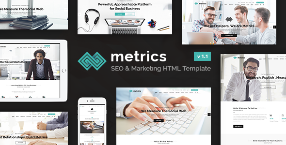 Metrics Business v1.1 - SEO, Digital Marketing, Social Media HTML Template