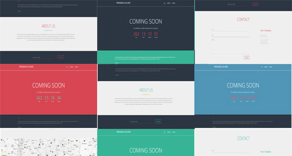 Trending Colors - Creativemarket Coming Soon Template