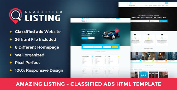 Listing - Classified Ads Directory HTML Template