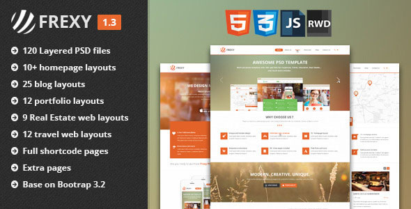 Frexy - Responsive Multi-purpose HTML5 Template