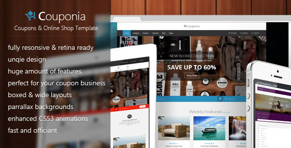 Couponia - Coupons & Online Shop Template