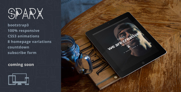 Sparx - Responsive Coming Soon Html5 Template