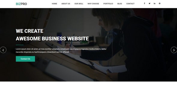 Bizpro v1.1 - OnePage HTML Business Template