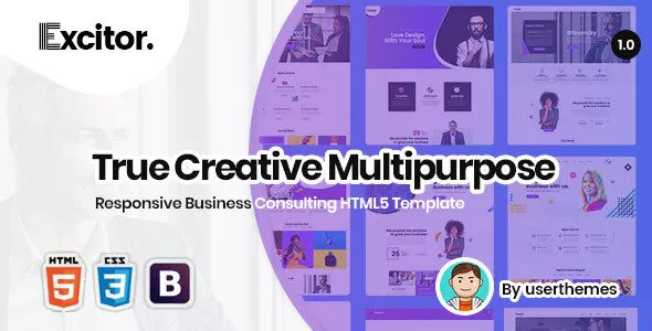 Excitor - Responsive Business Consulting HTML5 Template