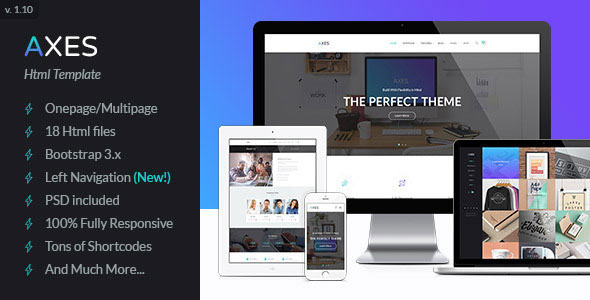 Axes - Multipurpose One/Multipage Html Template