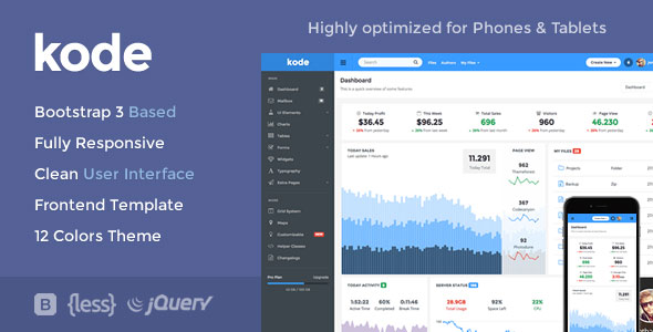 Kode - Responsive Admin Dashboard Template
