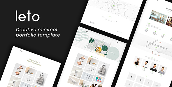 Leto - Creative Minimal Portfolio Template