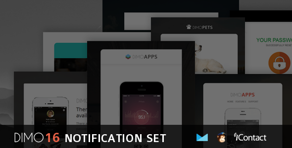 Dimo - 16 Email Notification Template Set + Online Access